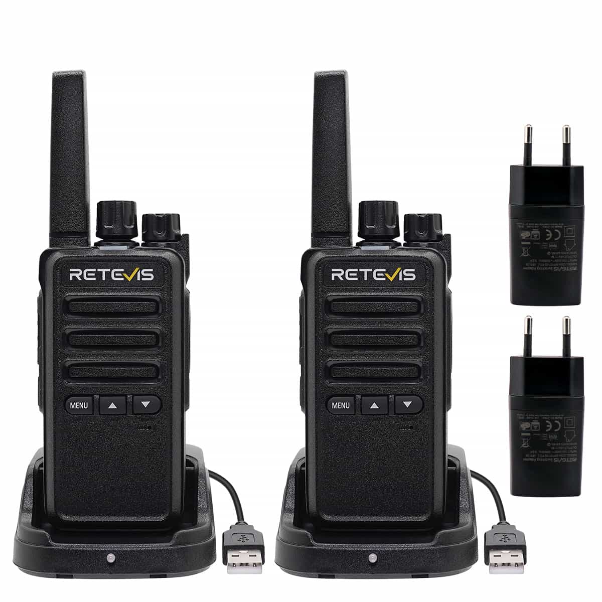 Radios bidirectionnelles PMR446 Retevis RT668B Lot de 2 - Retevis