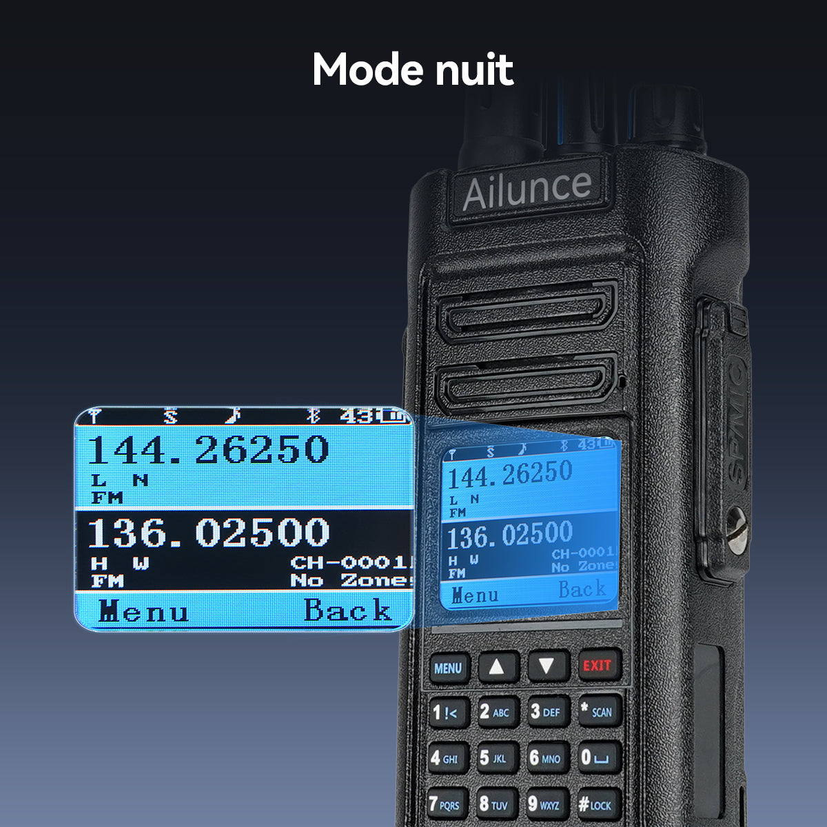 Radio DMR bibande étanche Retevis Ailunce HD2 10 W