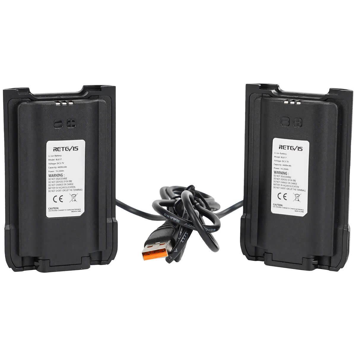 Radio PMR446 RB617 4400mAh avec chargeur Type-C Retevis