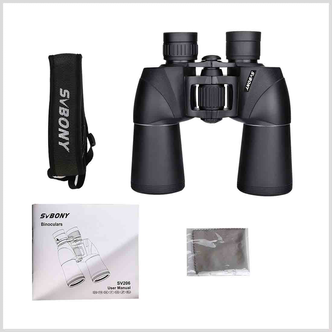 Jumelles SV206 10x50 pour explorations en pleine nature - SVBONY