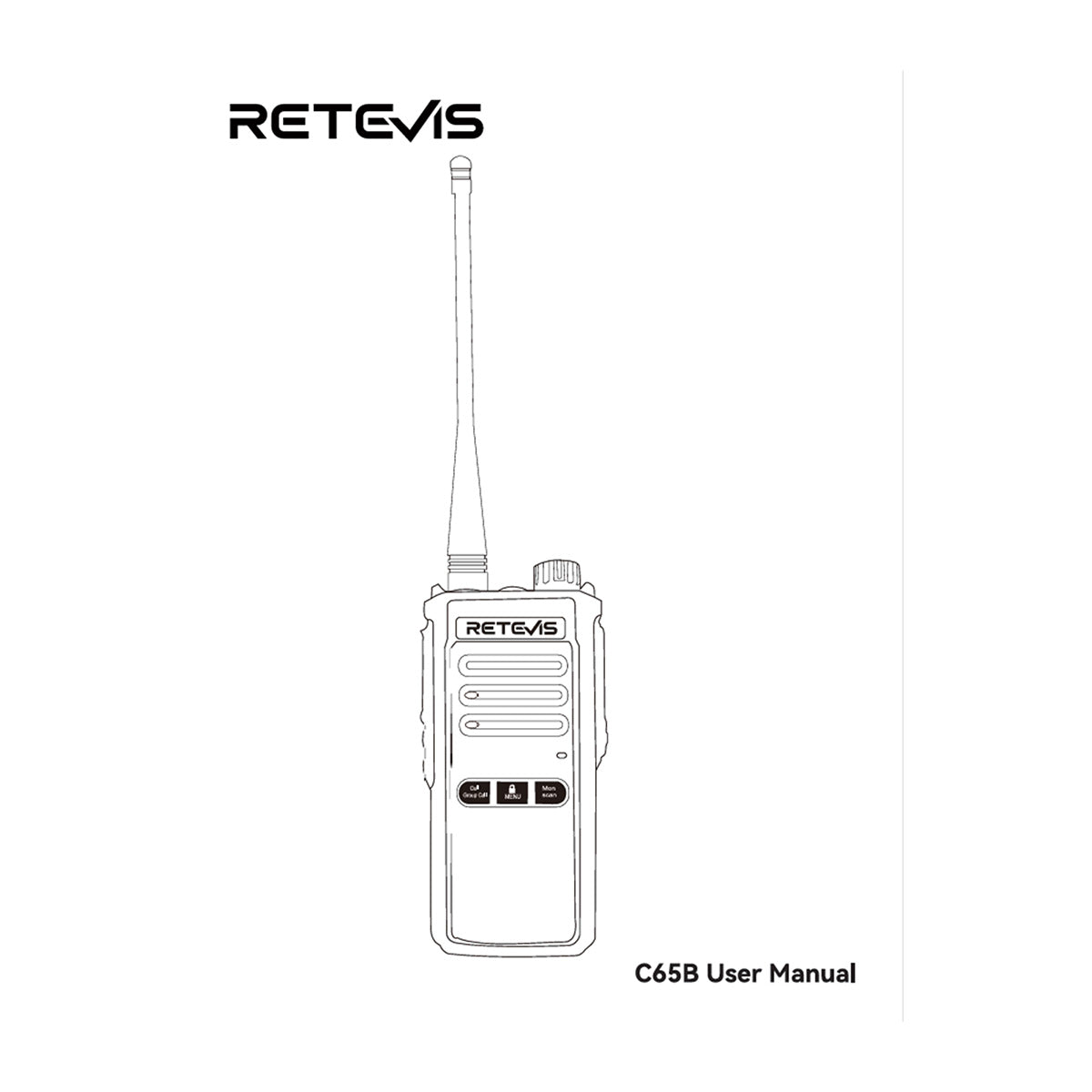 Radio bidirectionnelle longue portée étanche Retevis C65B