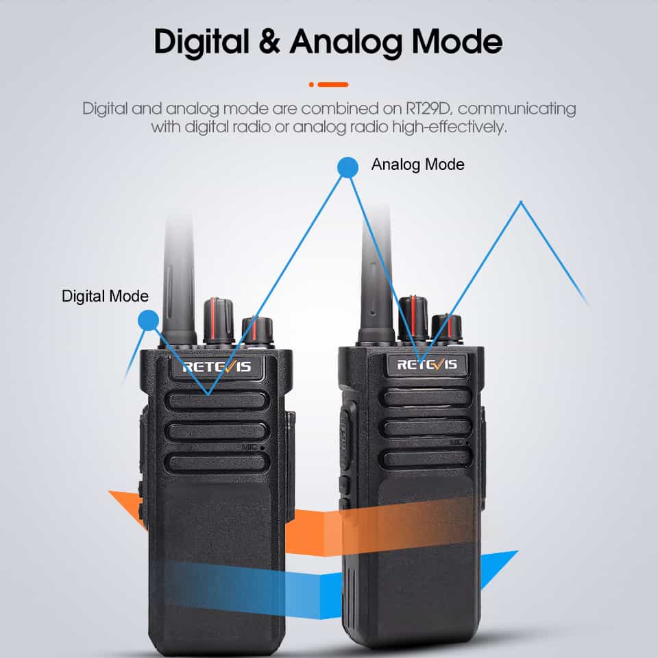 Radio DMR Bluetooth robuste et étanche Retevis RT29D