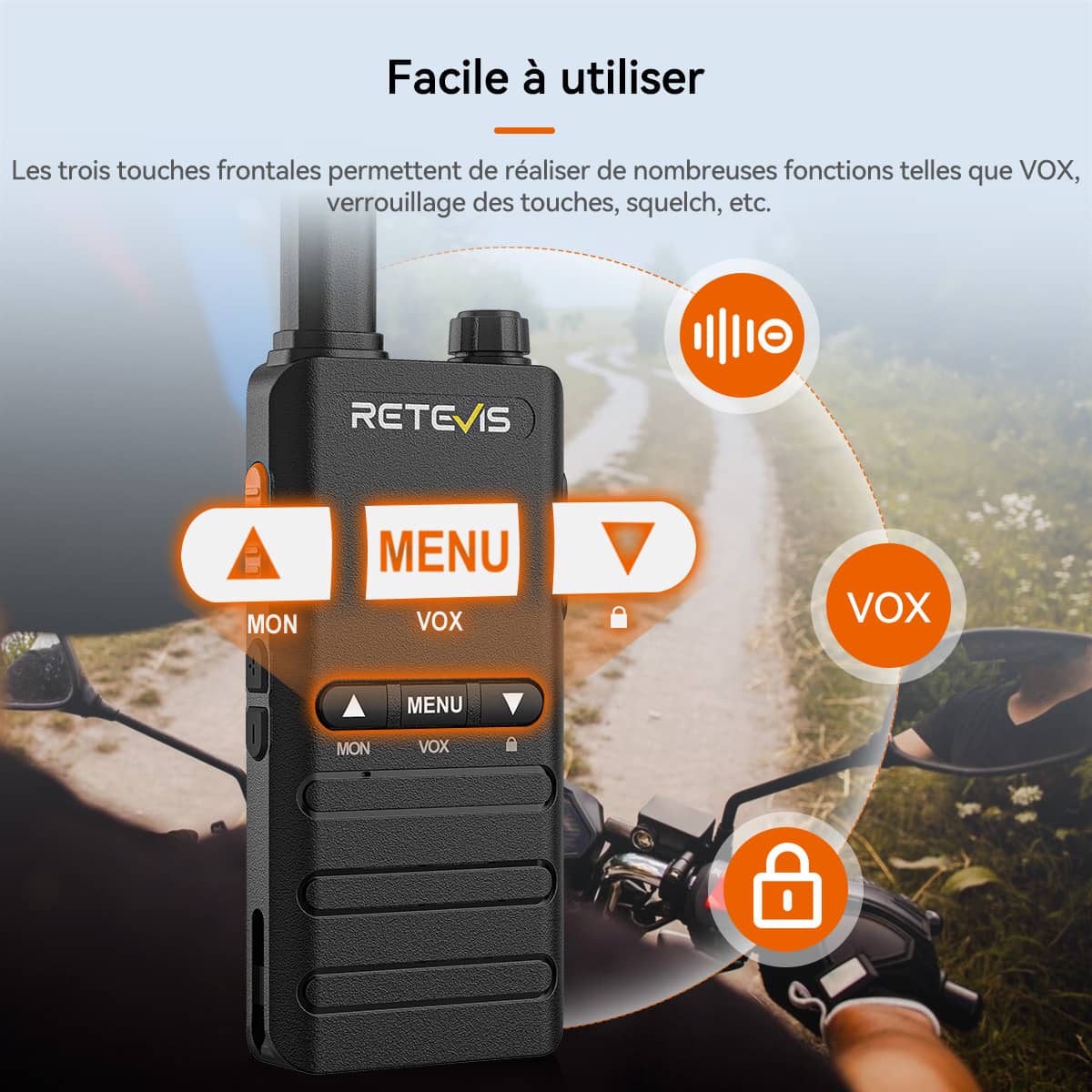 Radio bidirectionnelle Retevis B63B PMR446 Ultra-mince (2 unités)