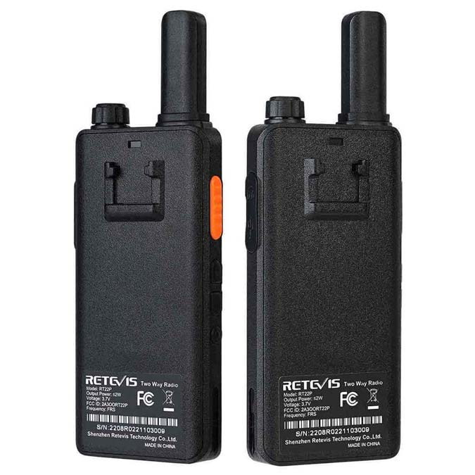 Radio bidirectionnelle PMR446 ultra-mince RT622P Retevis