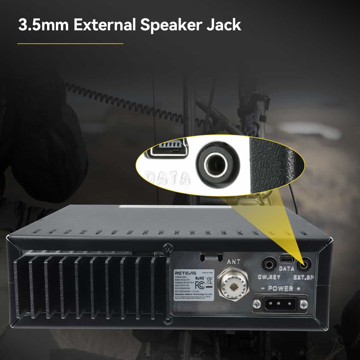Émetteur-récepteur mobile radio amateur 10 m Retevis Ailunce HS4