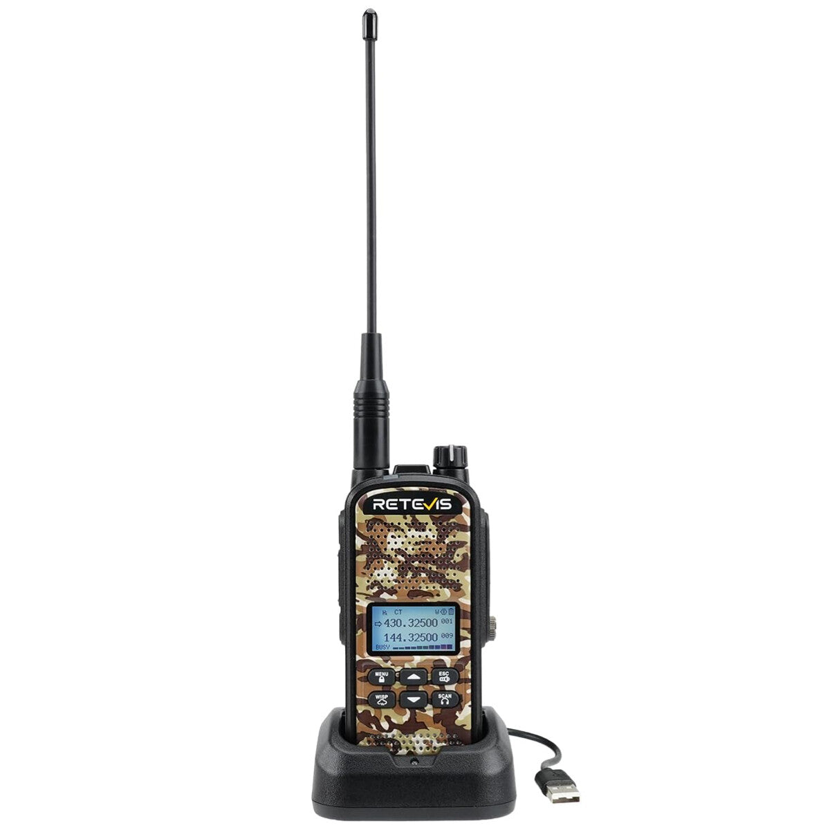 Radio bidirectionnelle étanche double bande VHF/UHF Retevis EZTalk 62
