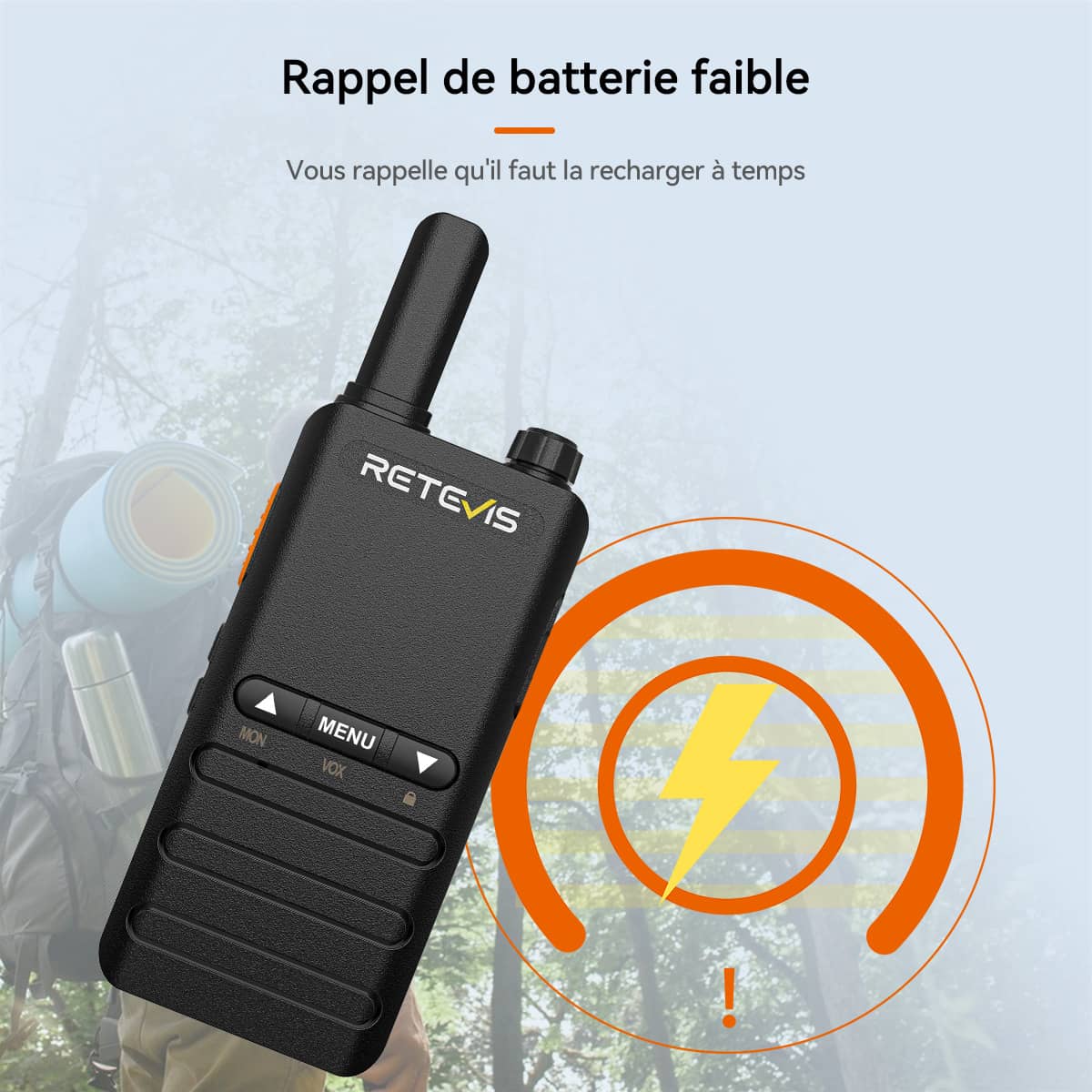 Radio bidirectionnelle Retevis B63B PMR446 Ultra-mince (2 unités)
