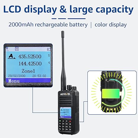 Radio DMR bibande UHF VHF RT3S 3000 canaux Retevis