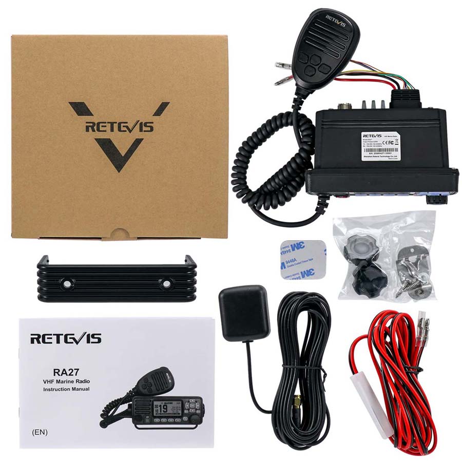 Radio marine VHF fixe étanche Retevis RA27 avec GPS