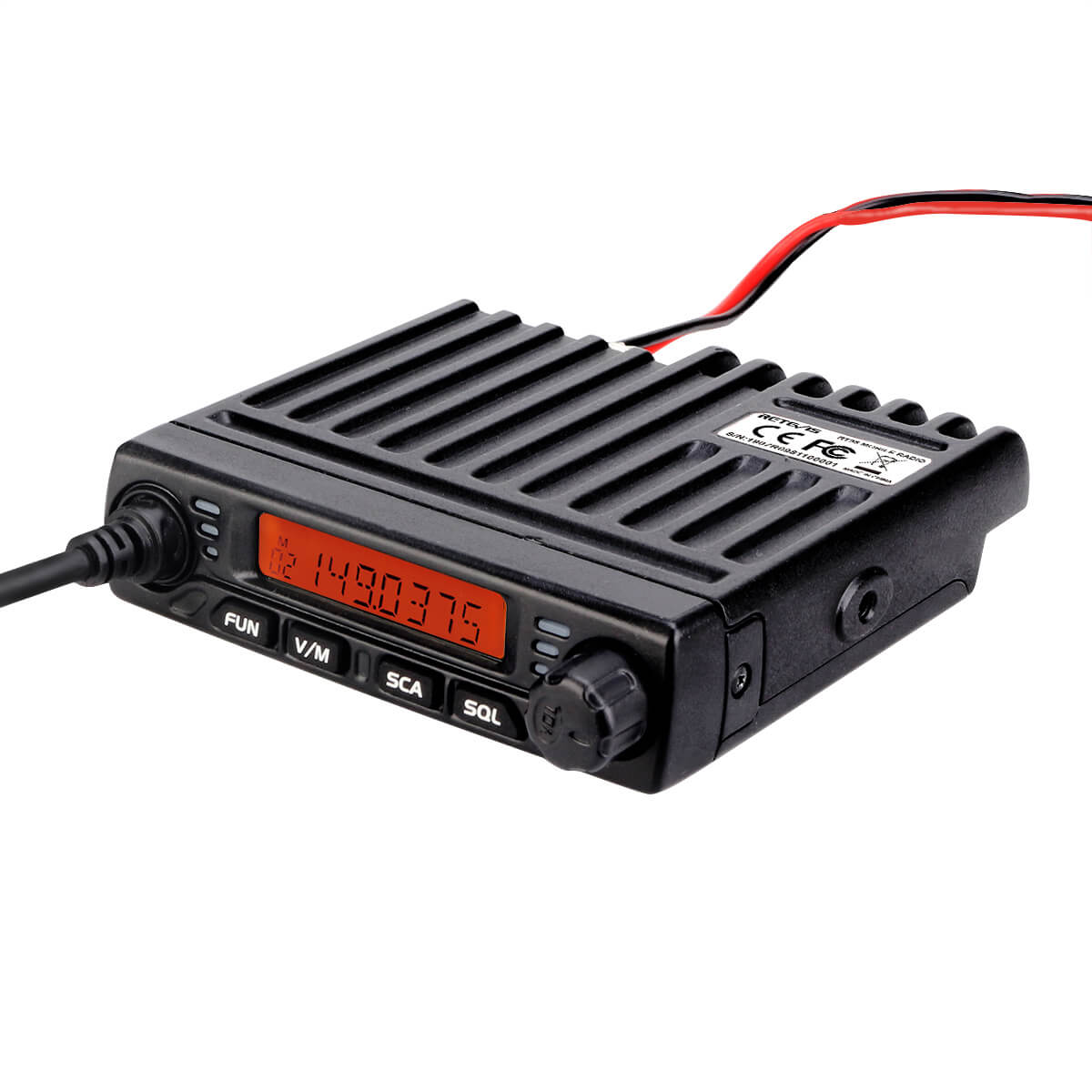 Mini émetteur-récepteur mobile puissant Retevis RT98 VHF
