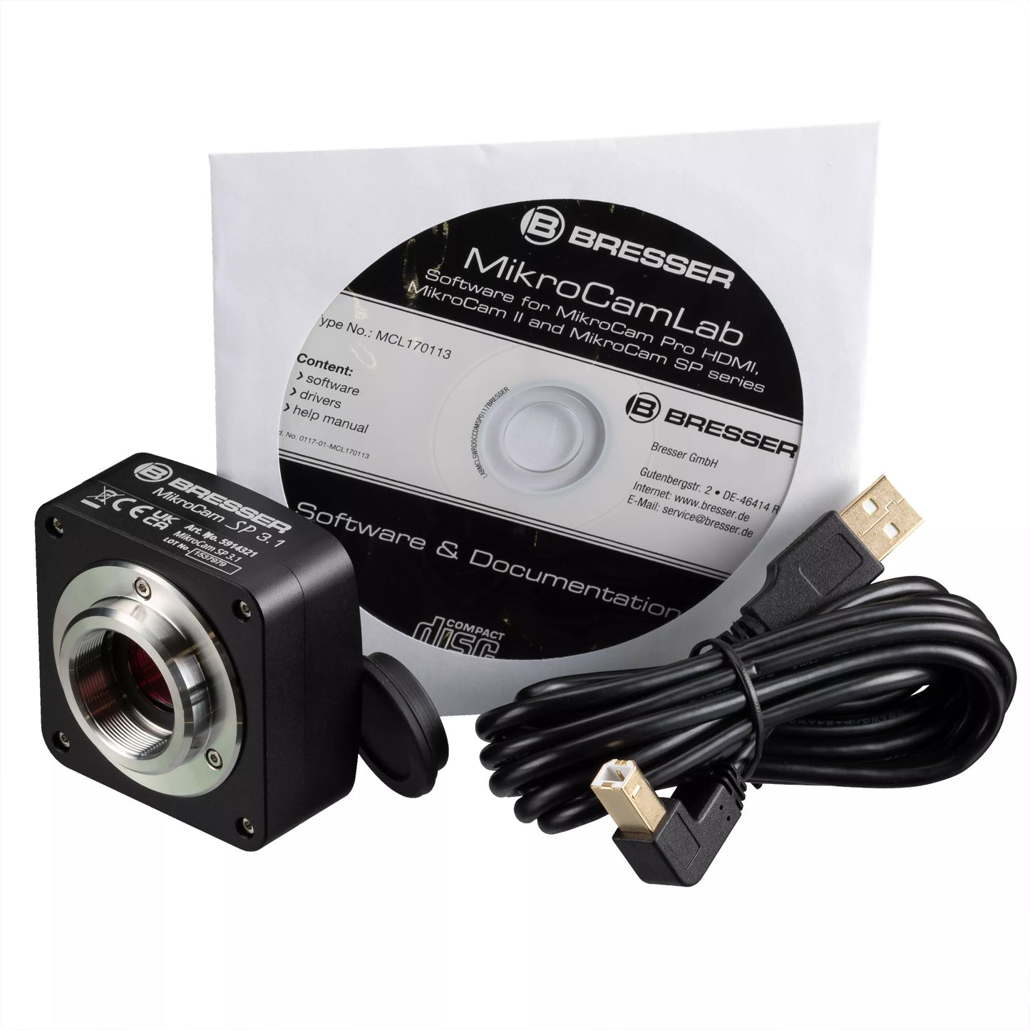 Caméra pour Microscope BRESSER MikroCam SP 3.1 - Capturez vos découvertes avec précision