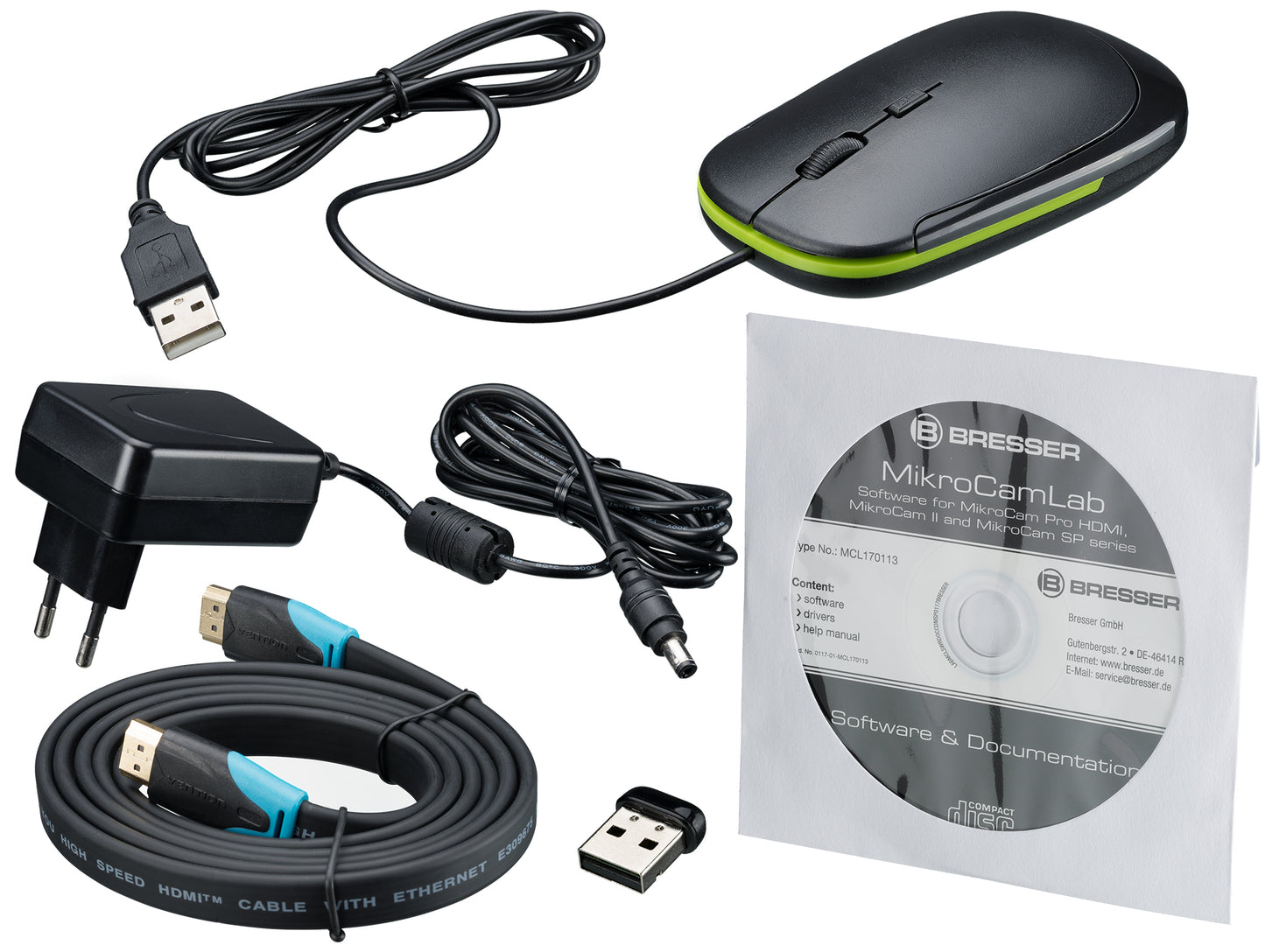 Caméra de Microscope BRESSER MikroCam Pro HDMI 5MP - Idéale pour les Microphotographies