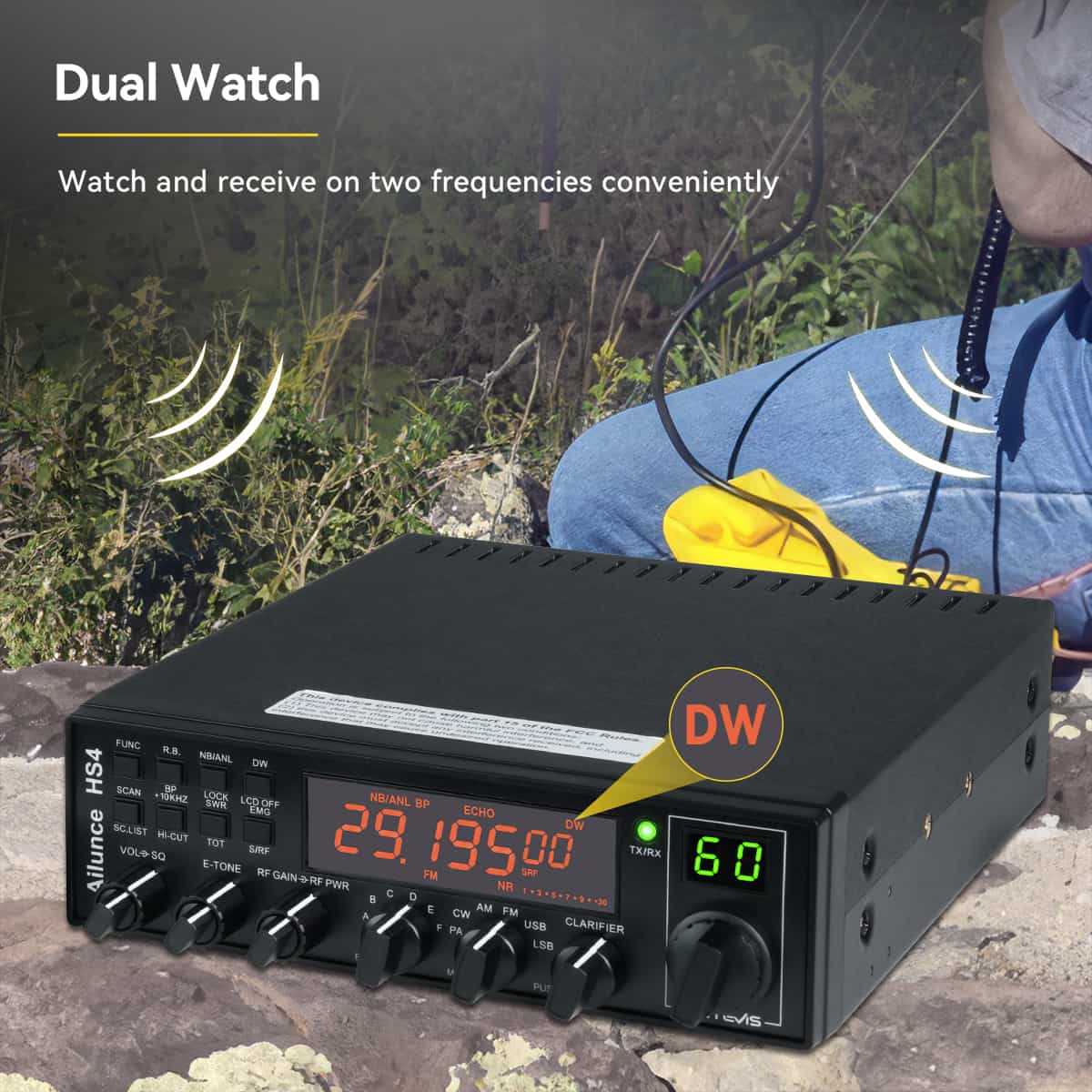 Émetteur-récepteur mobile radio amateur 10 m Retevis Ailunce HS4