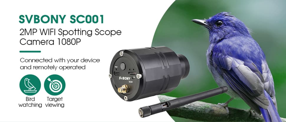 Camera Wifi SC001 pour Capturer Photos et Vidéos avec longue vue - SVBONY