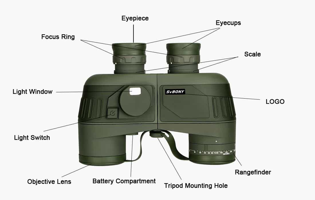 Jumelles militaires 7x50 pour l'observation marine - Svbony