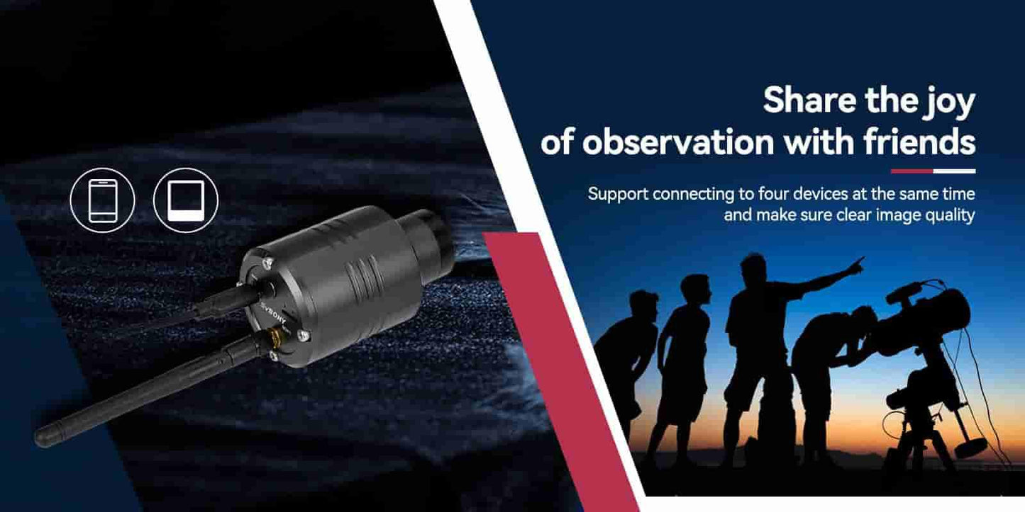 Caméra d'Astronomie WiFi SC311 IMX662 pour Astrophotographie Planétaire et EAA - SVBONY