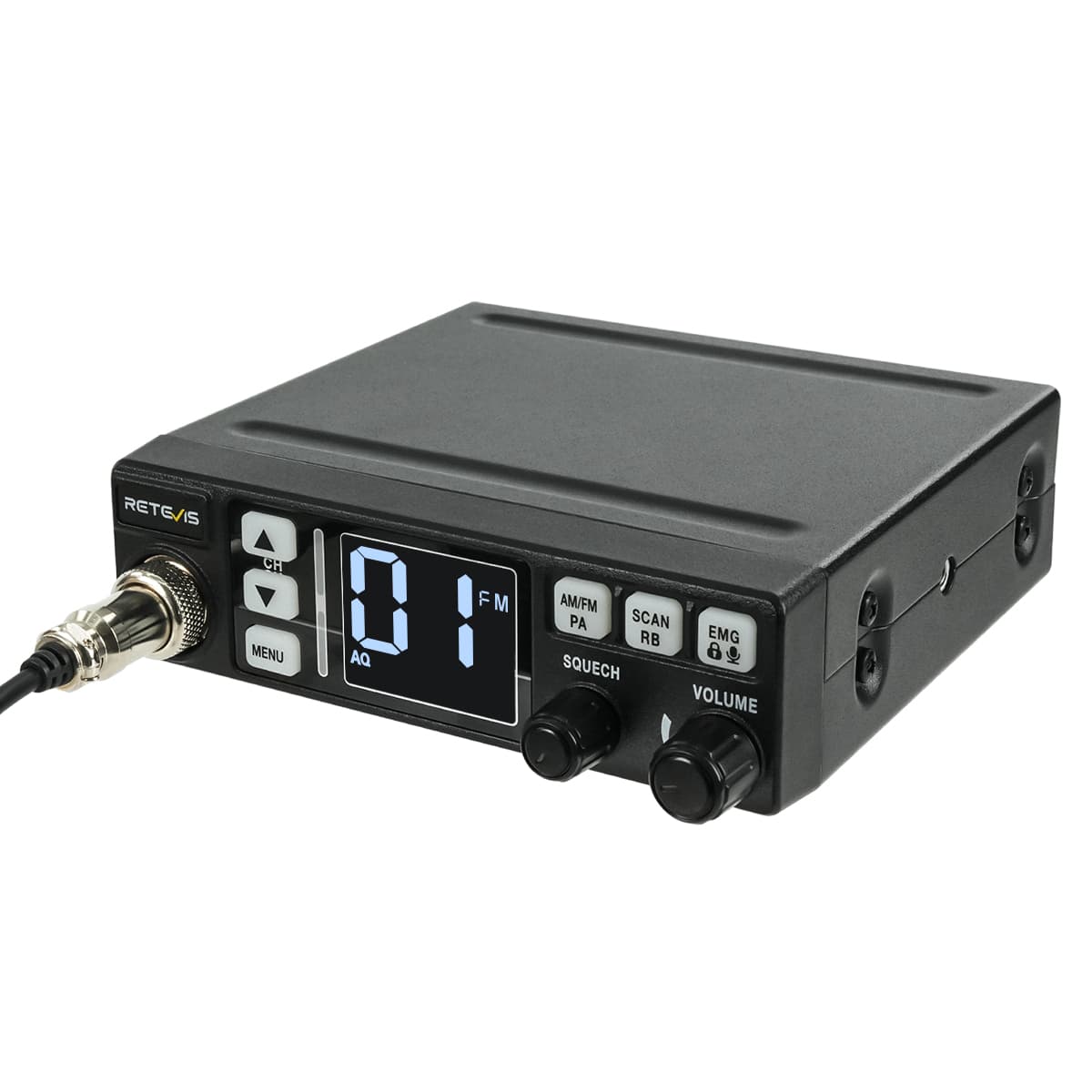 Radio CB mini 40 canaux avec écran LCD rétroéclairé Retevis