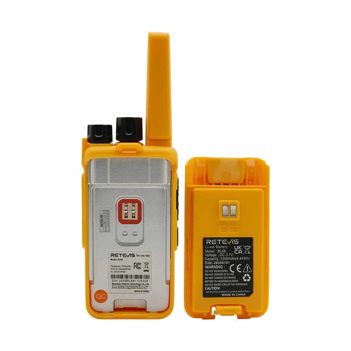 Radios bidirectionnelles portables RT668 PMR446 orange Retevis