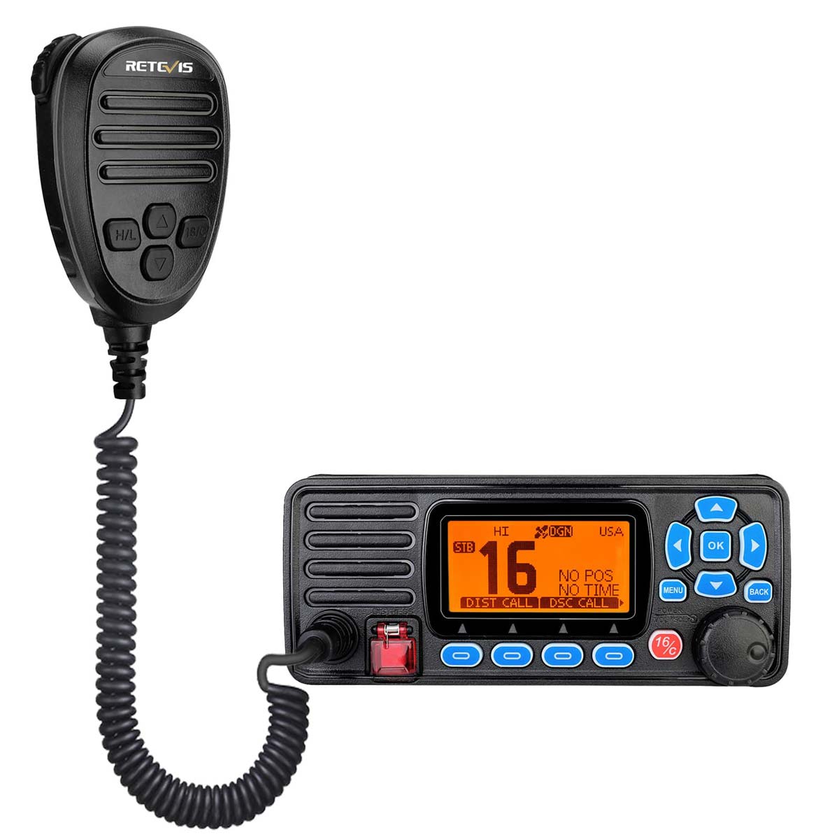 Radio marine VHF fixe étanche Retevis RA27 avec GPS