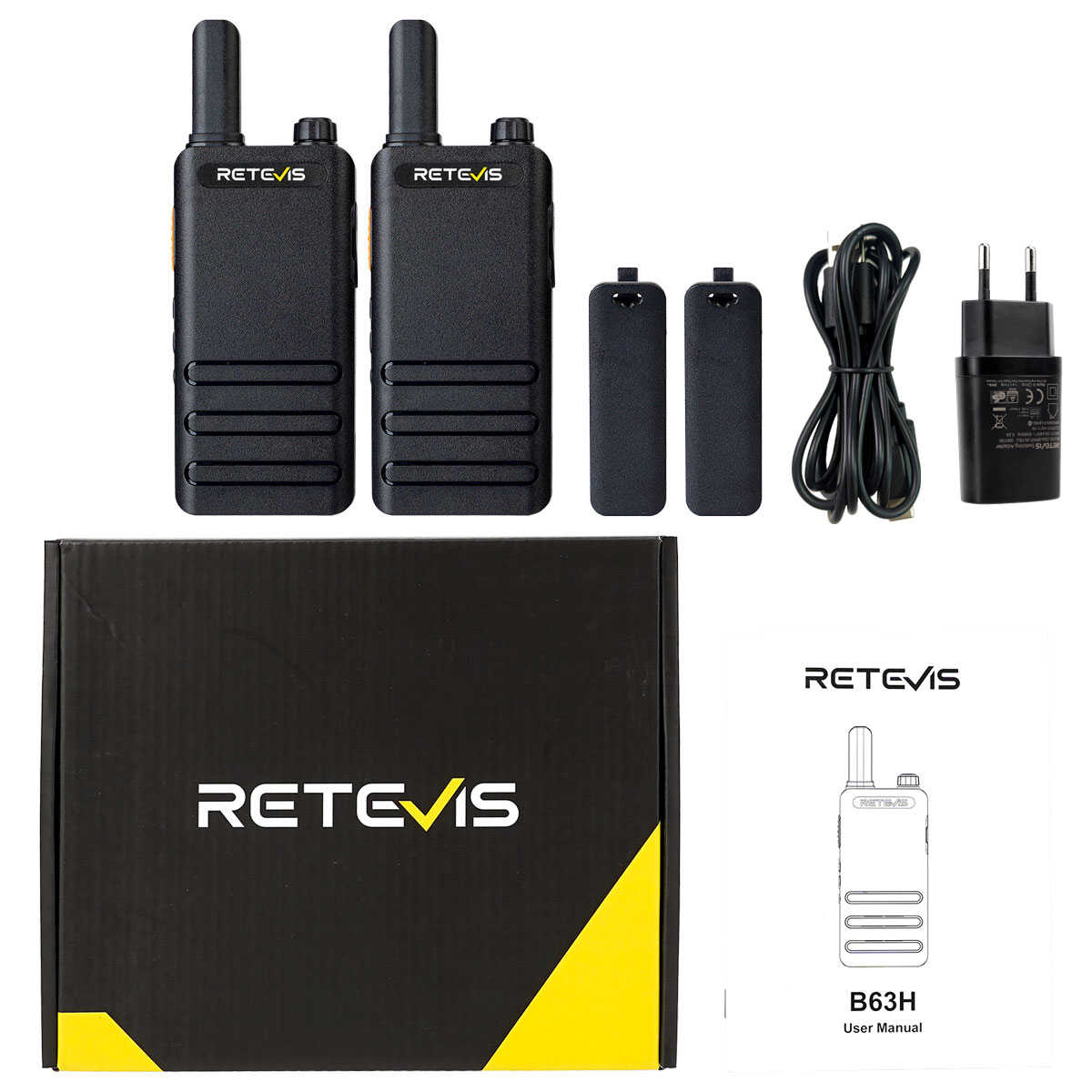 Retevis B63H Radio bidirectionnelle ultra-mince PMR446