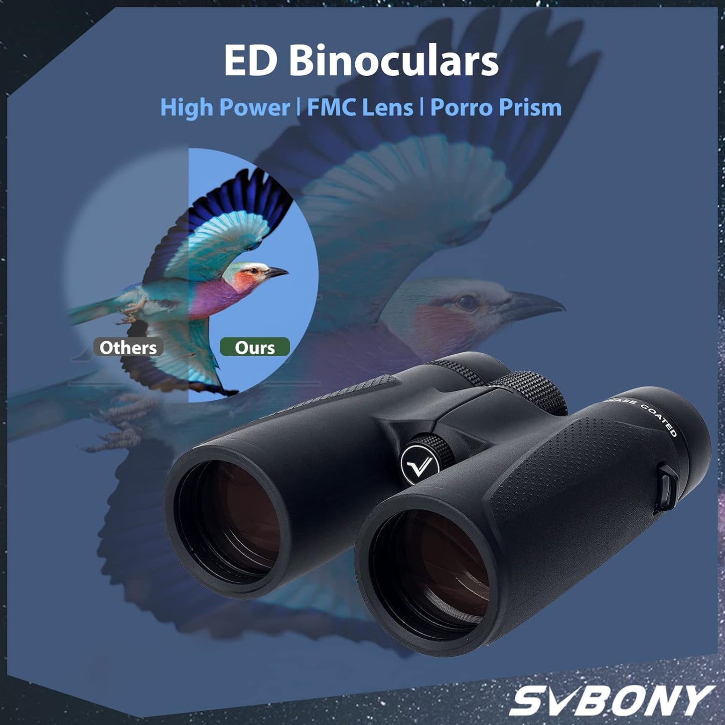 Jumelles compactes 8x32 ED pour exploration en forêt - Svbony