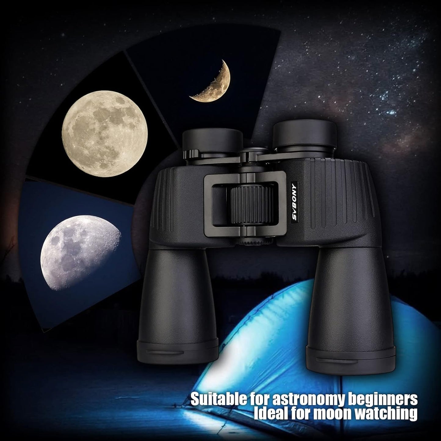 Jumelles SA204 10x50 pour aventure en pleine nature - Svbony
