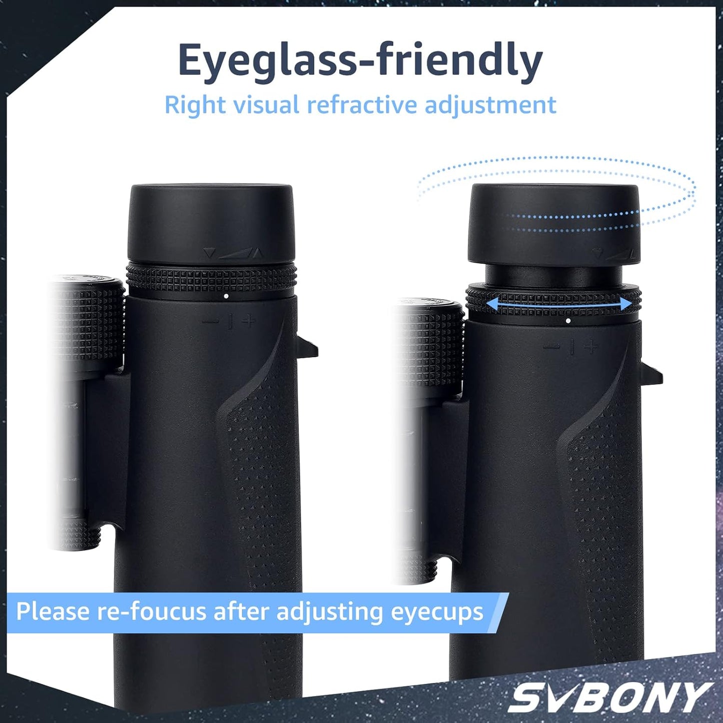 Jumelles compactes 8x32 ED pour exploration en forêt - Svbony