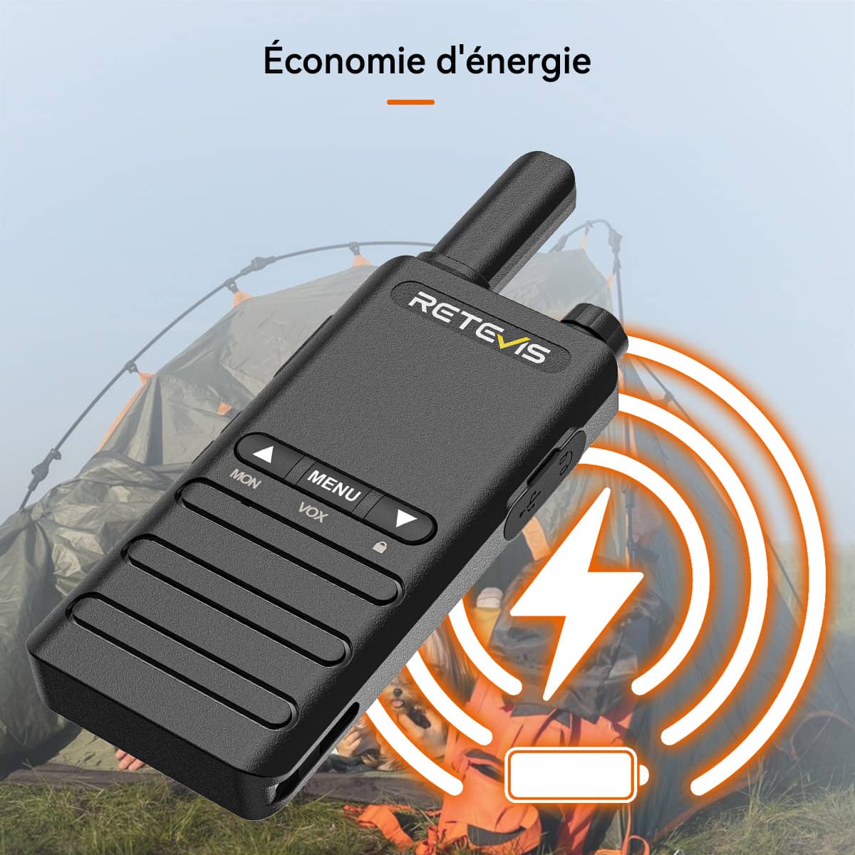 Radio bidirectionnelle Retevis B63B PMR446 Ultra-mince (2 unités)