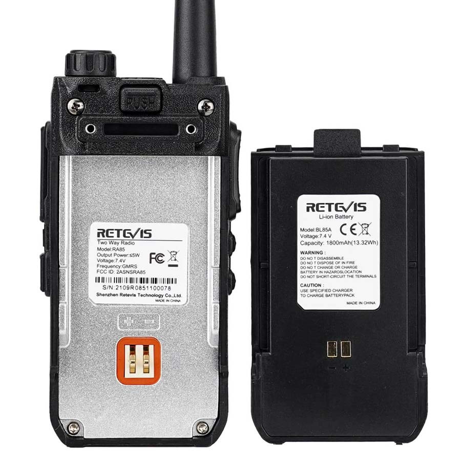 Radio amateur bi-bande UHF VHF 5 W 128 canaux Retevis