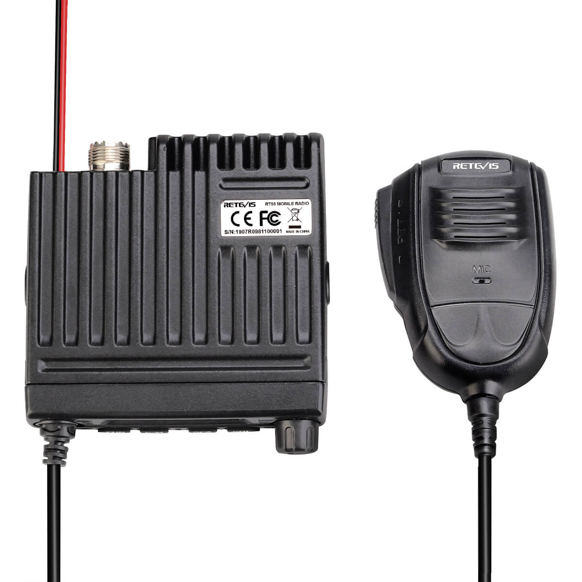 Mini émetteur-récepteur mobile puissant Retevis RT98 VHF