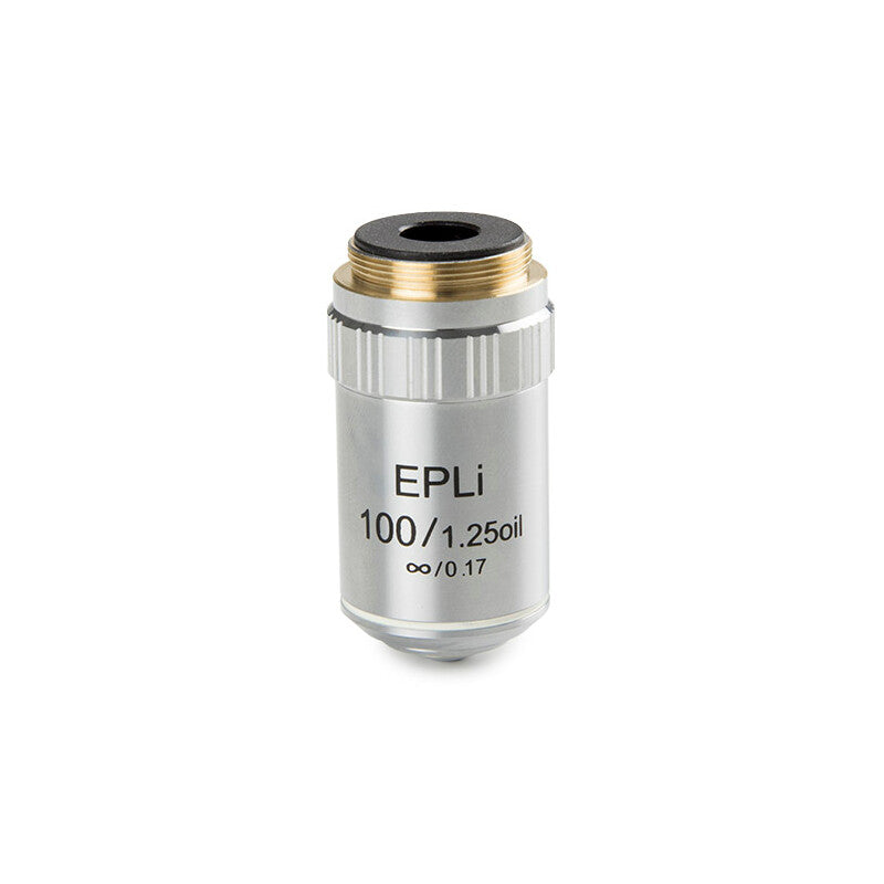 Objectif de microscope E-plan EPLi S100x/1,25 à immersion à l’huile pour bScope – Euromex