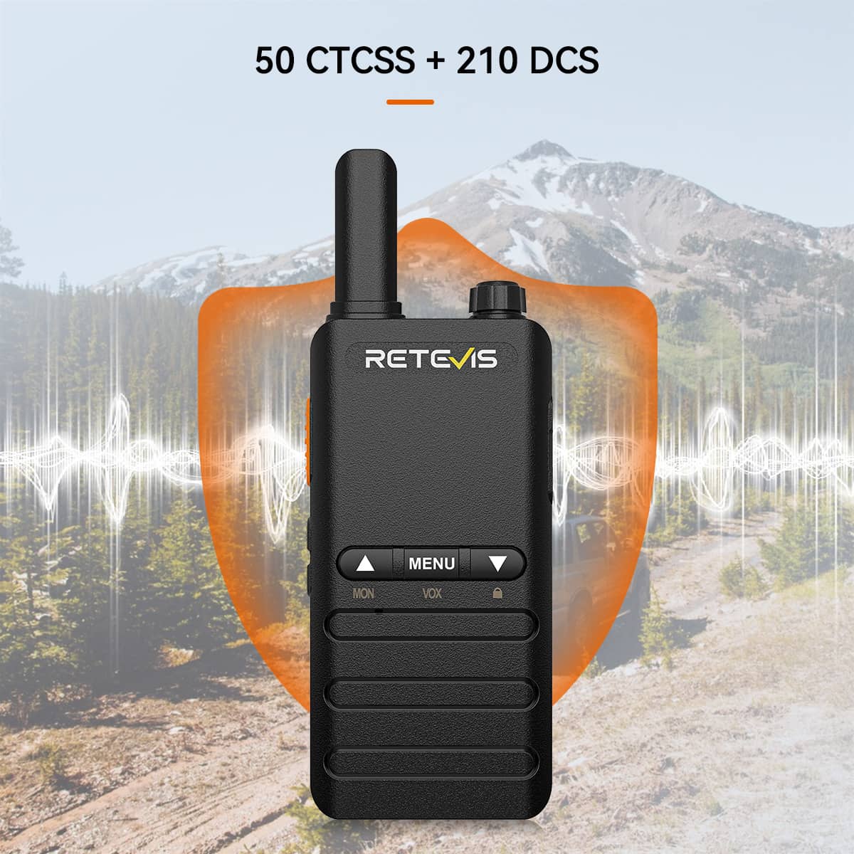Radio bidirectionnelle Retevis B63B PMR446 Ultra-mince (2 unités)