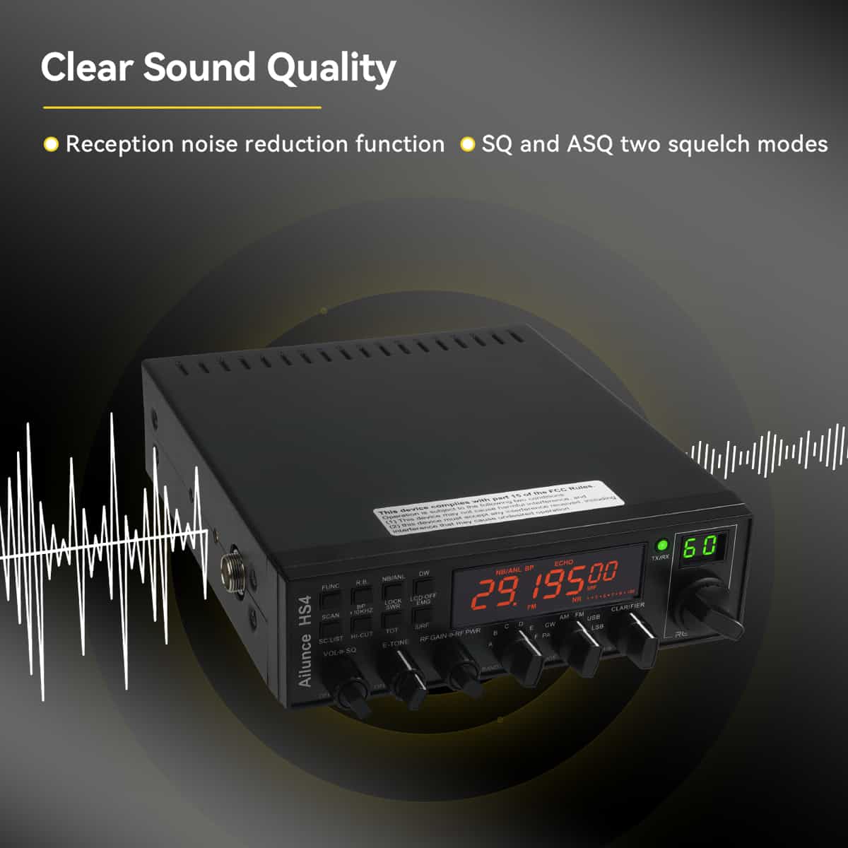 Émetteur-récepteur mobile radio amateur 10 m Retevis Ailunce HS4