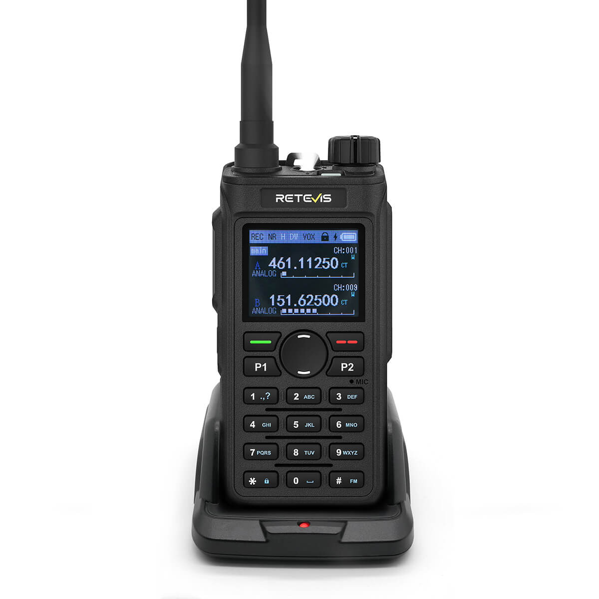 Radio bidirectionnelle Retevis C62 5 W Double Bande UV professionnelle