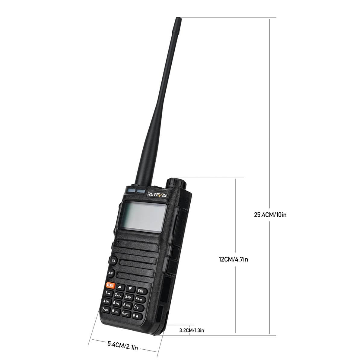 Radio amateur bi-bande UHF VHF 5 W 128 canaux Retevis