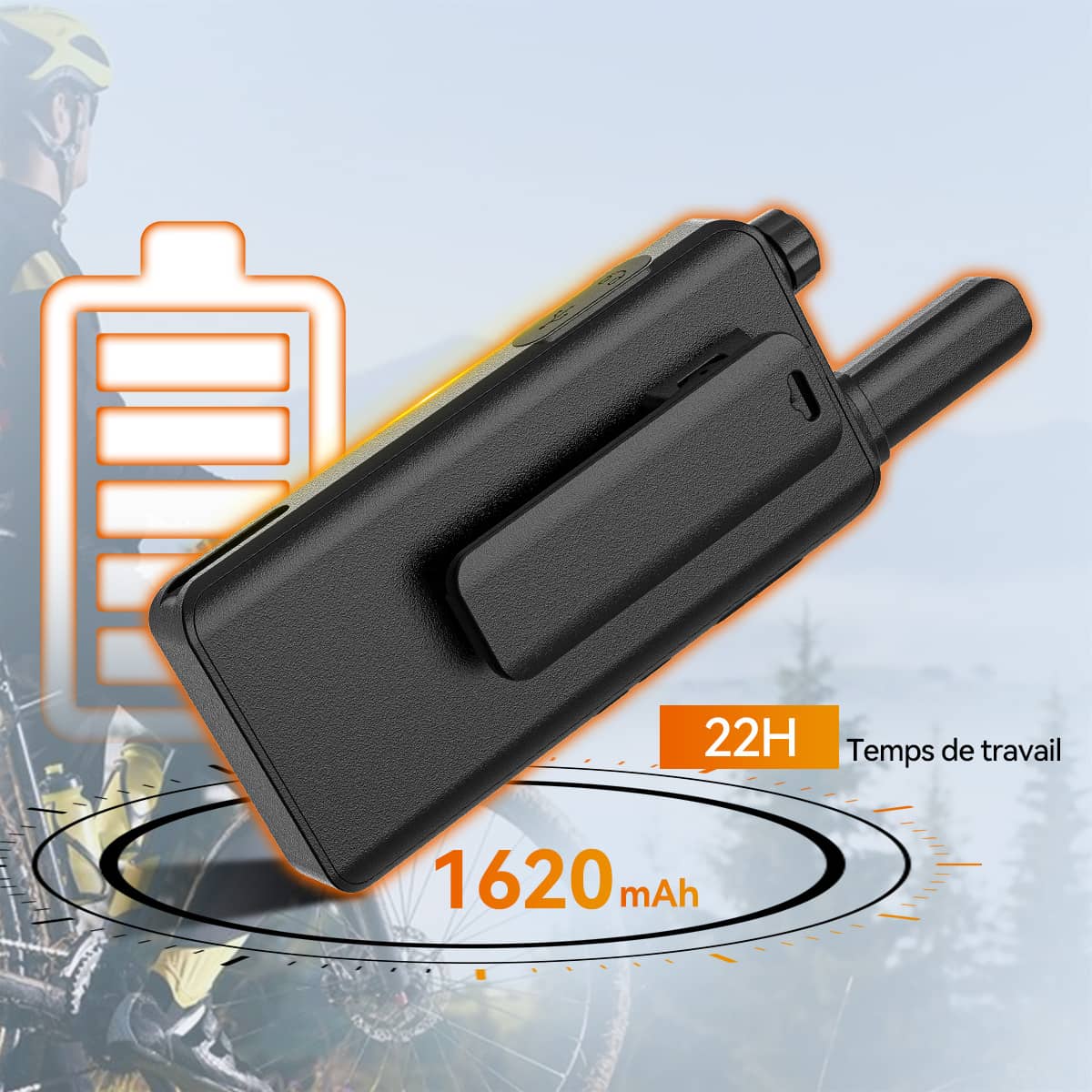 Radio bidirectionnelle Retevis B63B PMR446 Ultra-mince (2 unités)
