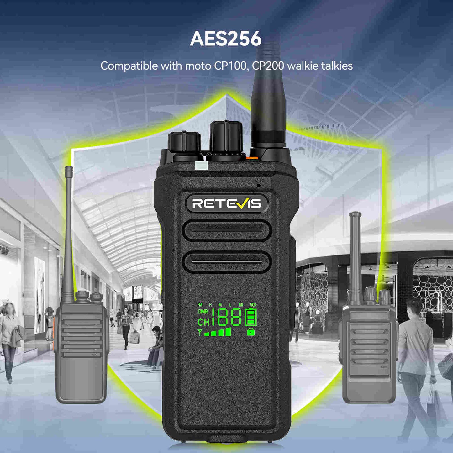 Radio professionnelle NR30D pack 6 - Retevis