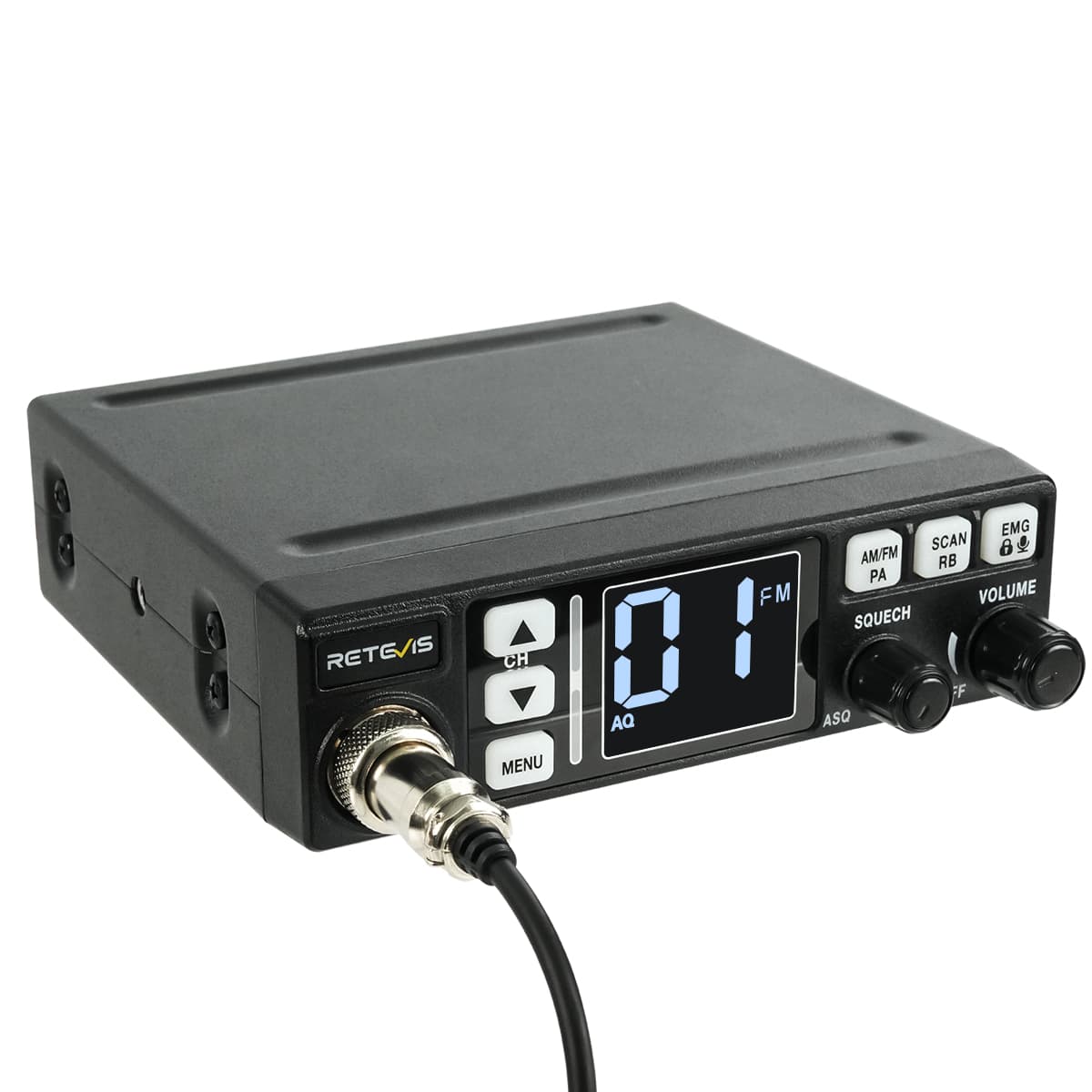 Radio CB mini 40 canaux avec écran LCD rétroéclairé Retevis