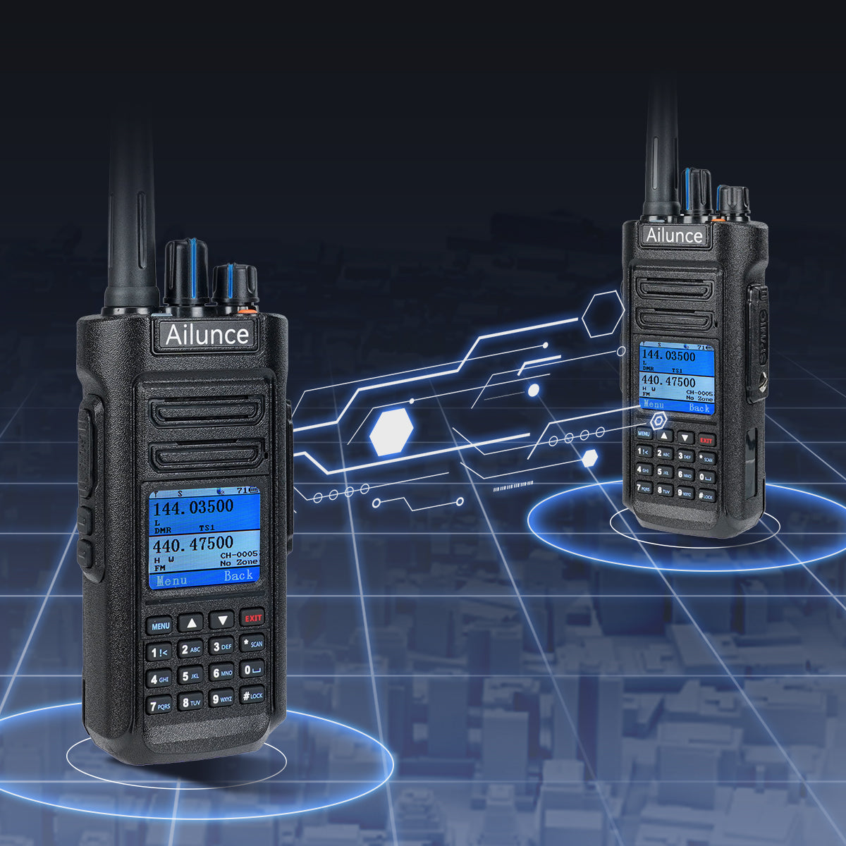 Radio DMR bibande étanche Retevis Ailunce HD2 10 W