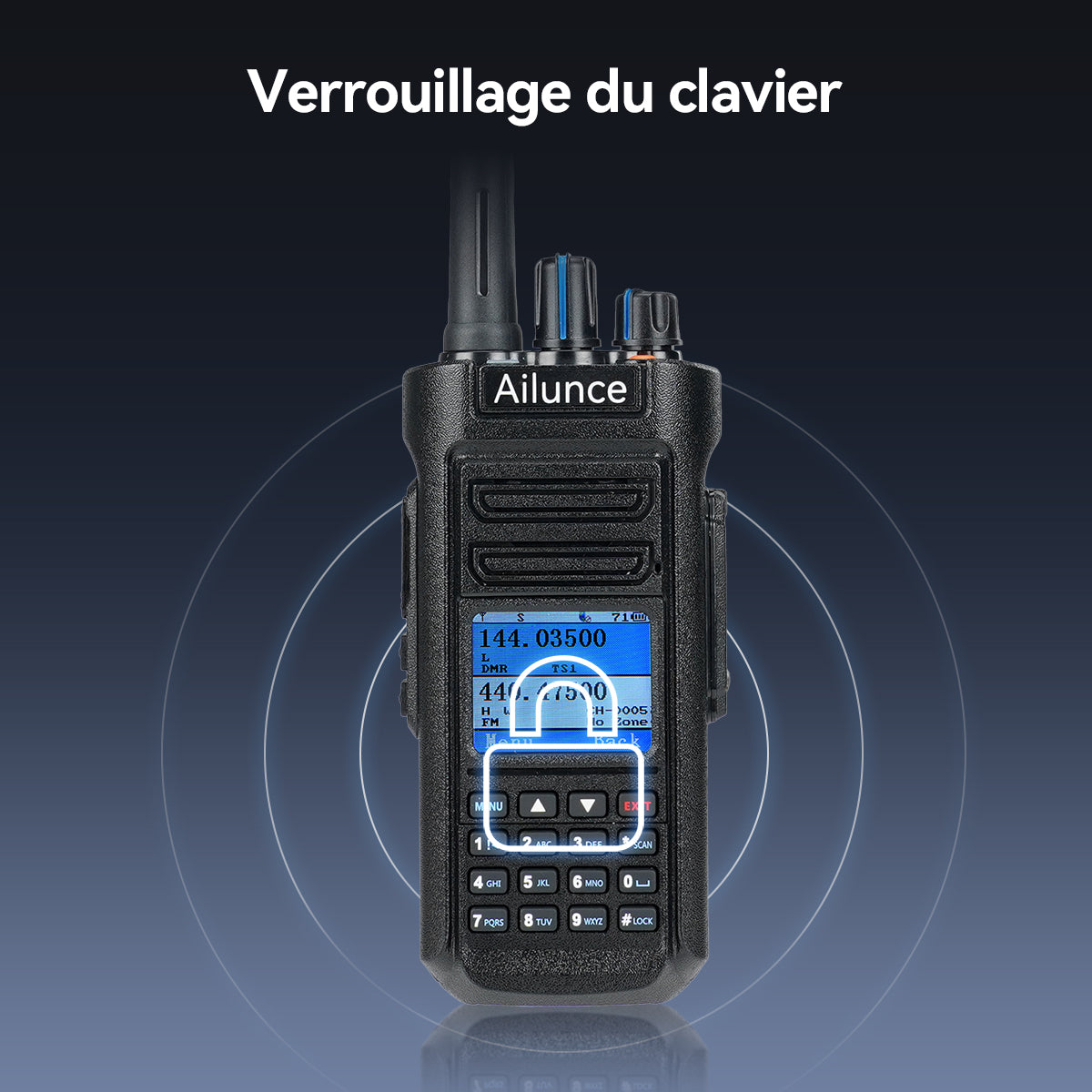 Radio DMR bibande étanche Retevis Ailunce HD2 10 W