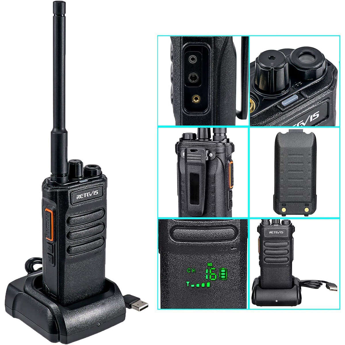 Radio UHF portable longue portée RT86 Retevis