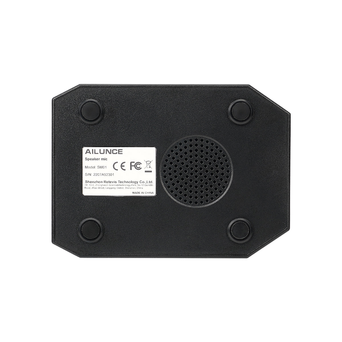 Microphone de bureau Ailunce SM01 pour radio Retevis