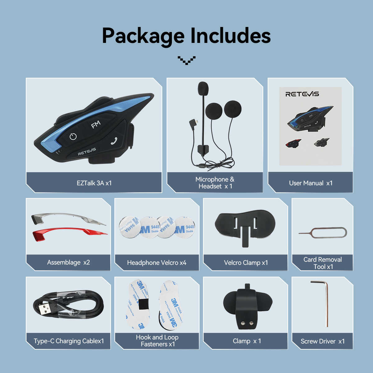 Talkie-walkie Bluetooth EZTalk 3A Retevis
