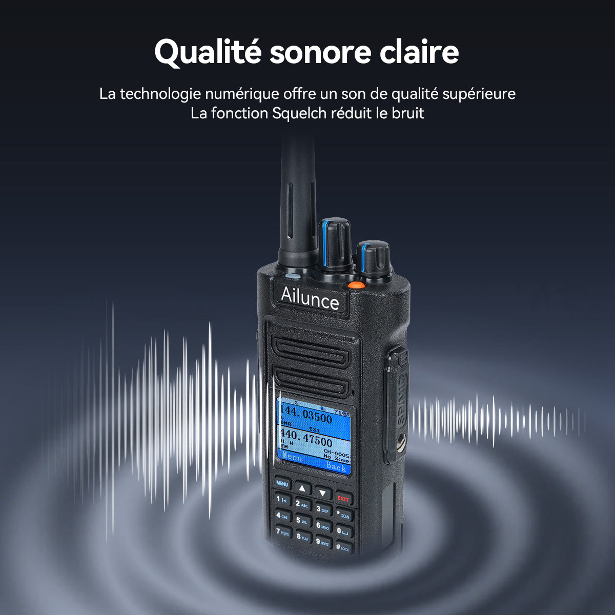 Radio DMR bibande étanche Retevis Ailunce HD2 10 W