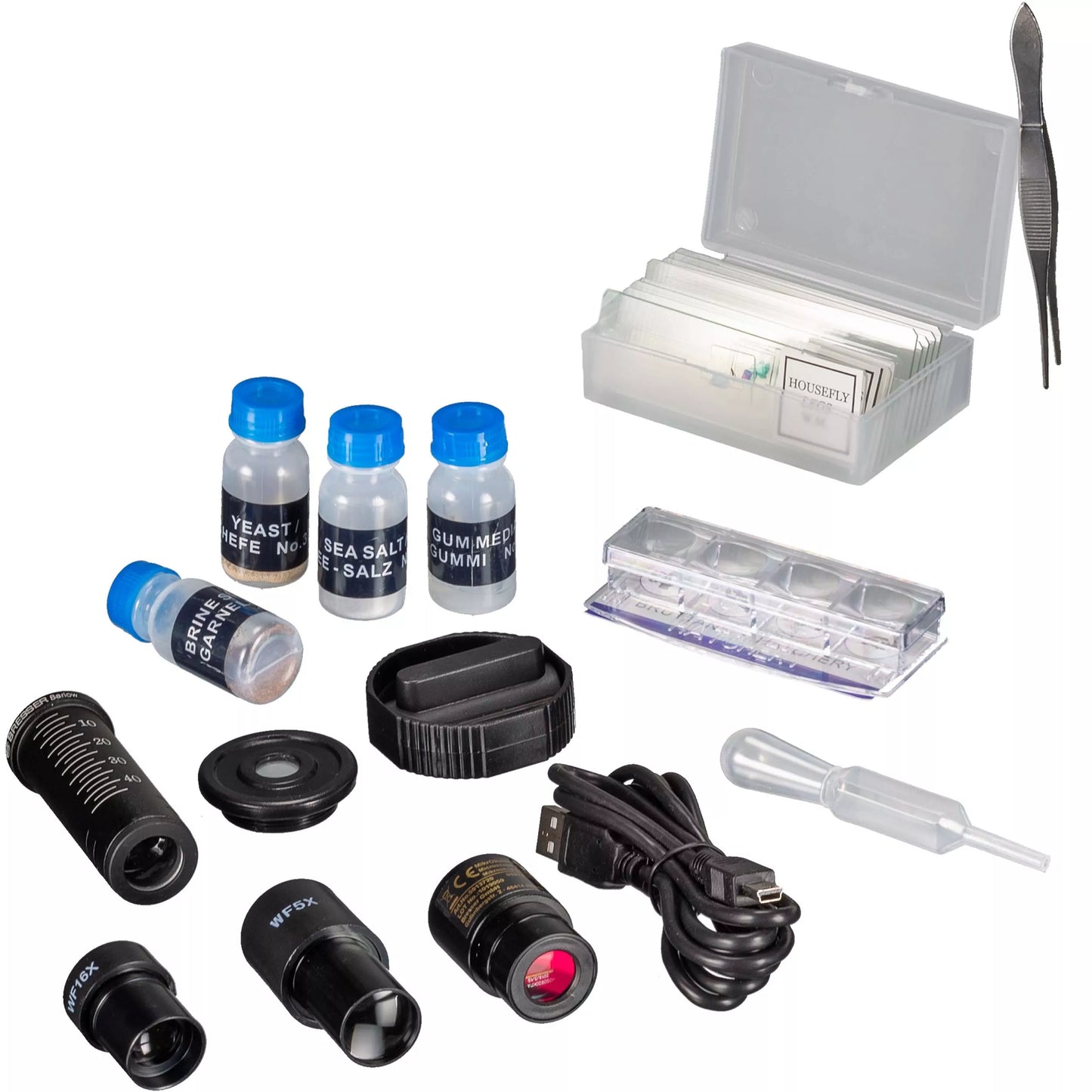 Biolux NV mikroszkóp 20x-1280x USB-s HD kamerával - BRESSER,