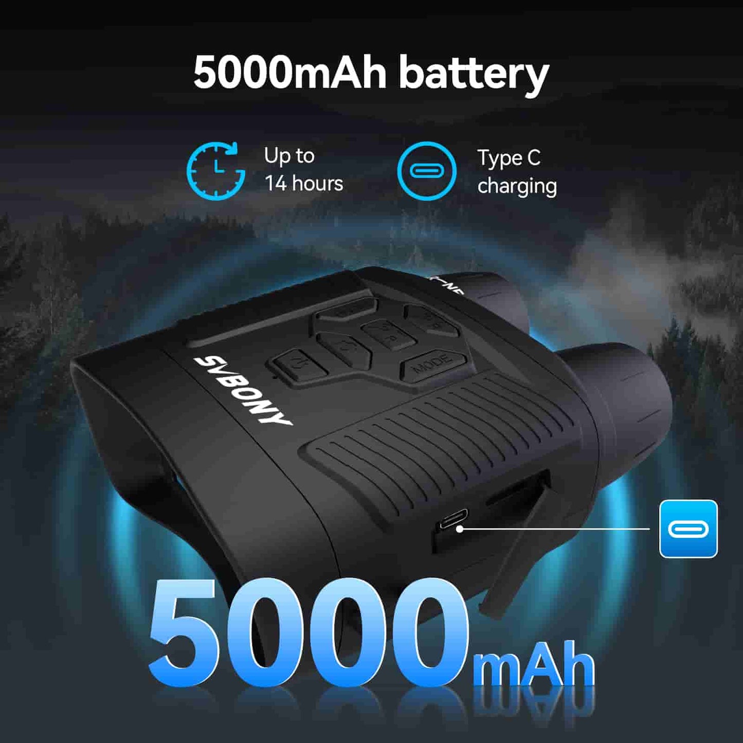 Jumelles de vision nocturne 4K SA206 pour chasse et exploration - SVBONY