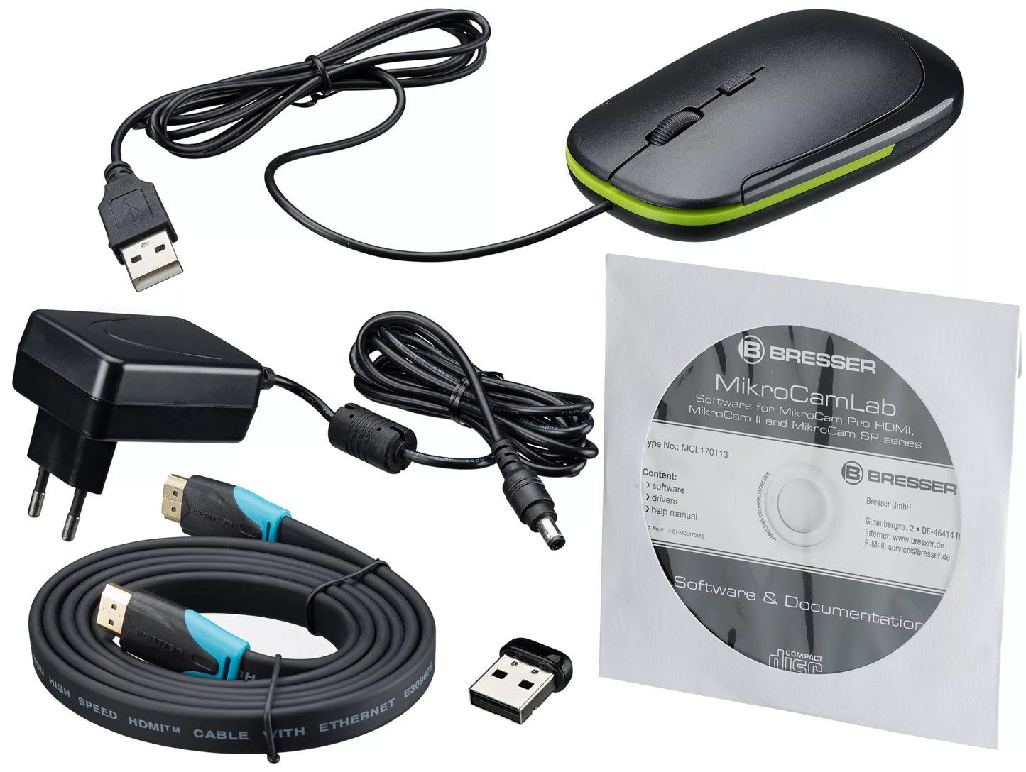 Caméra pour Microscopes BRESSER MikroCam PRO HDMI Autofocus pour exploration en nature