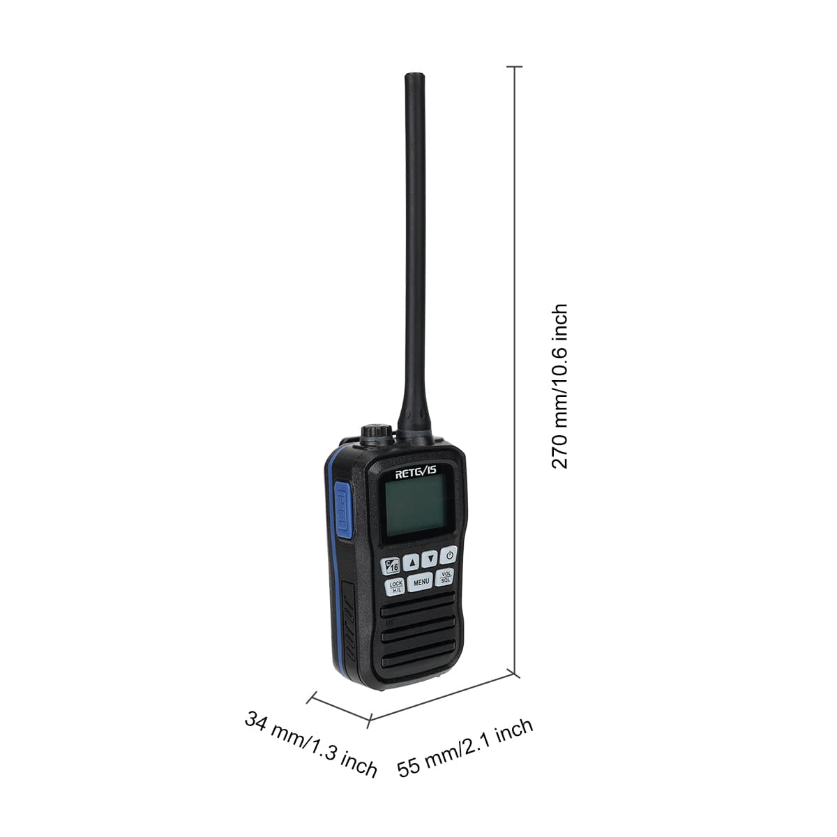 Radio marine étanche Retevis RM01 IP67 VHF