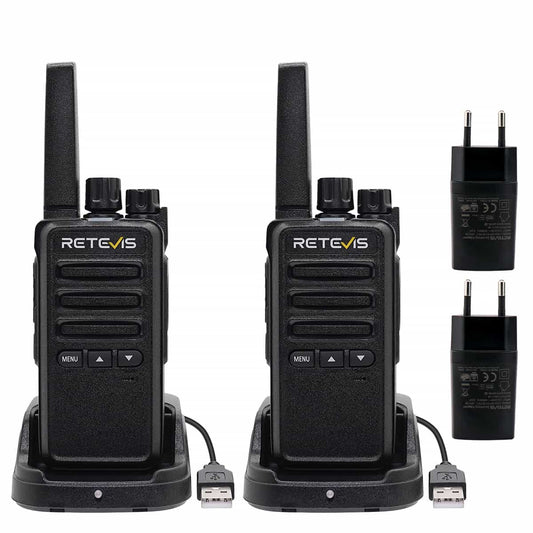 Radios bidirectionnelles PMR446 Retevis RT668B Lot de 2 - Retevis