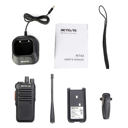 Radio DMR portable 5 W 32 canaux Retevis RT43